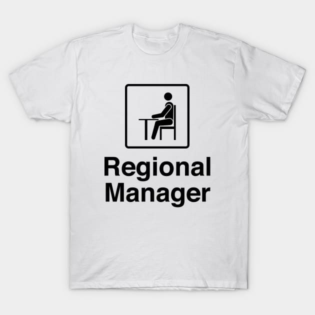 The Office - Regional Manager Black Set T-Shirt by Shinsen Merch